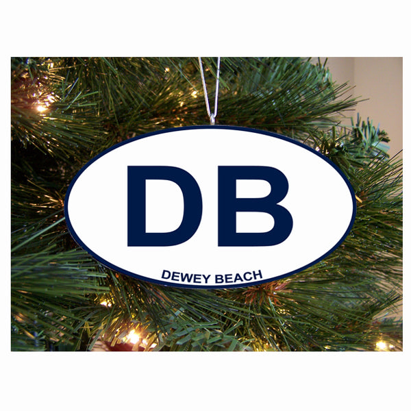 Dewey Beach oval Ornament