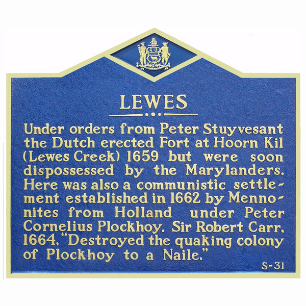 Lewes History Marker