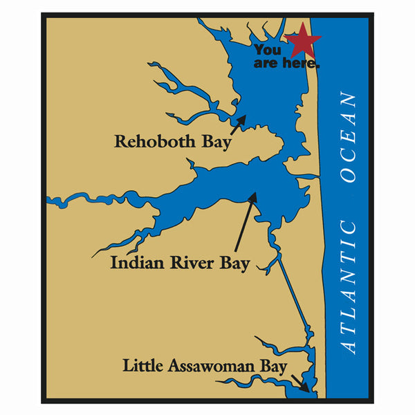 Rehoboth Bay Map